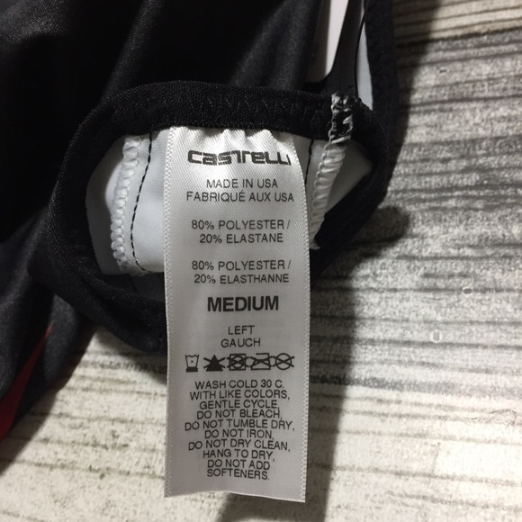 Castelli Cycling Lycra Shoe Cover Men’s M Black USA Made - Picture 6 of 6